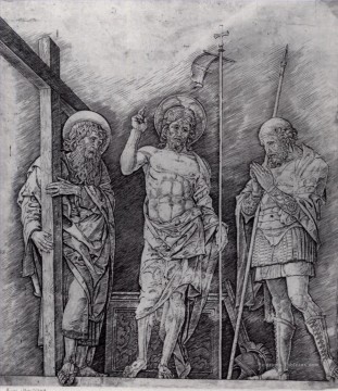 La résurrection du Christ Renaissance peintre Andrea Mantegna Peinture à l'huile
